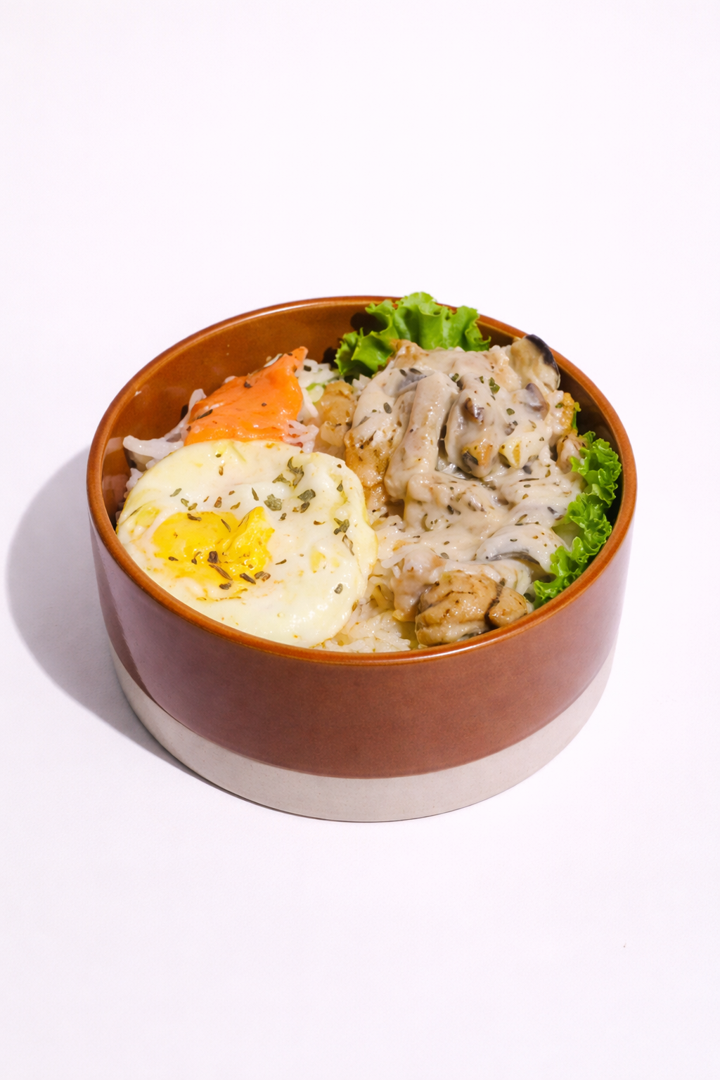 Chicken Popcorn Creamy Mushroom